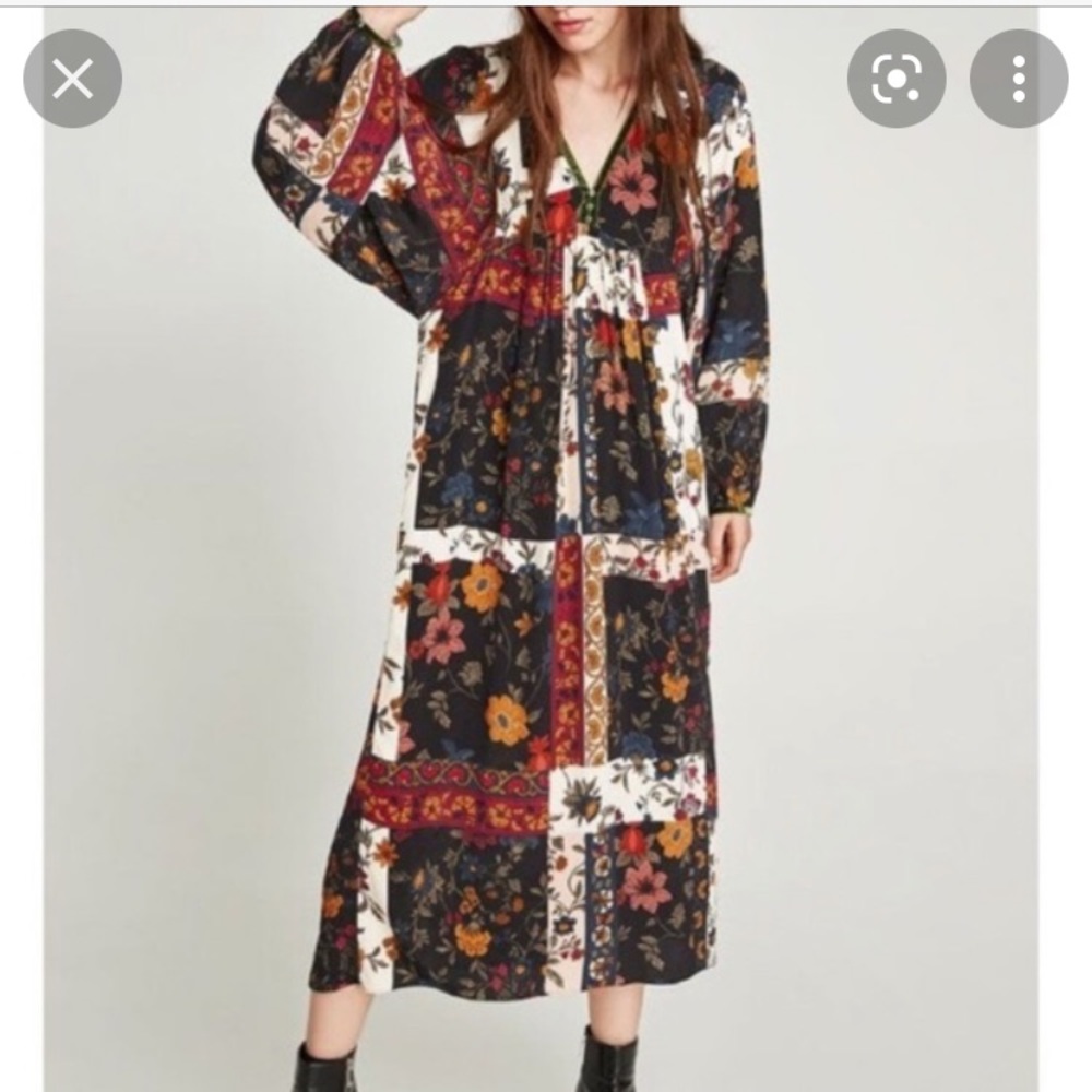 Zara trafaluc collection boho maxi